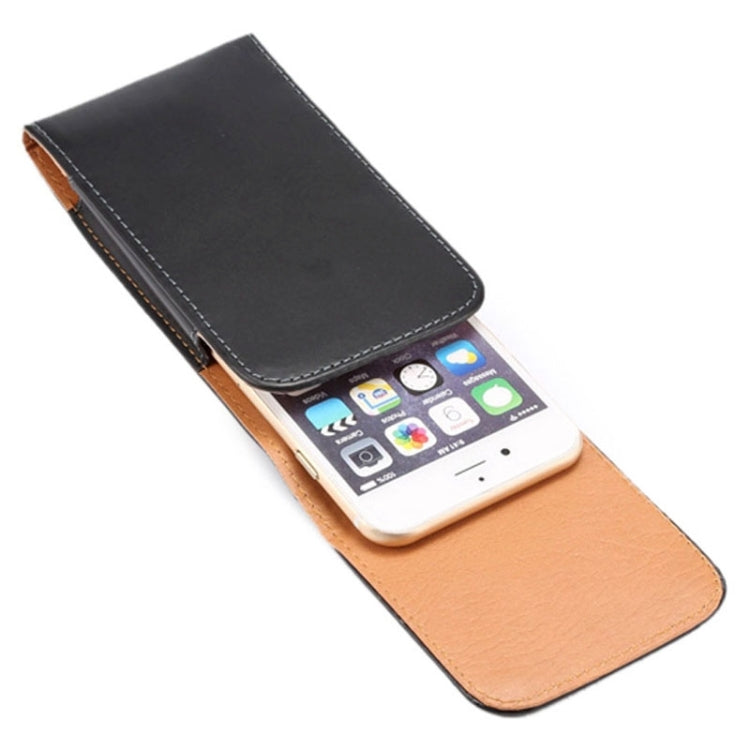 Crazy Horse Textur Vertikal Klapp-Lederhülle / Gürteltasche mit rückseitigem Clip für iPhone 6 Plus
