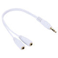 Aux Audio Cable Headphone Earphone Splitter Adapter, Compatible with Phones, Tablets, Headphones, MP3 Player, Car/Home Stereo & More