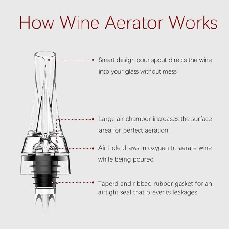 Fashion Olecranon Wine Pourer/Rapid Decanter, Wine Aerator Decanter
