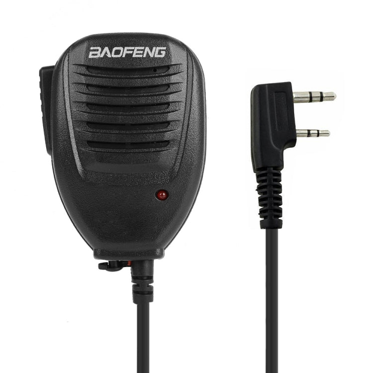 Baofeng Clip-on Lautsprechermikrofon für Walkie-Talkies, 3,5mm + 2,5mm Kopfhörer- + Mikrofonstecker, Mikrofon