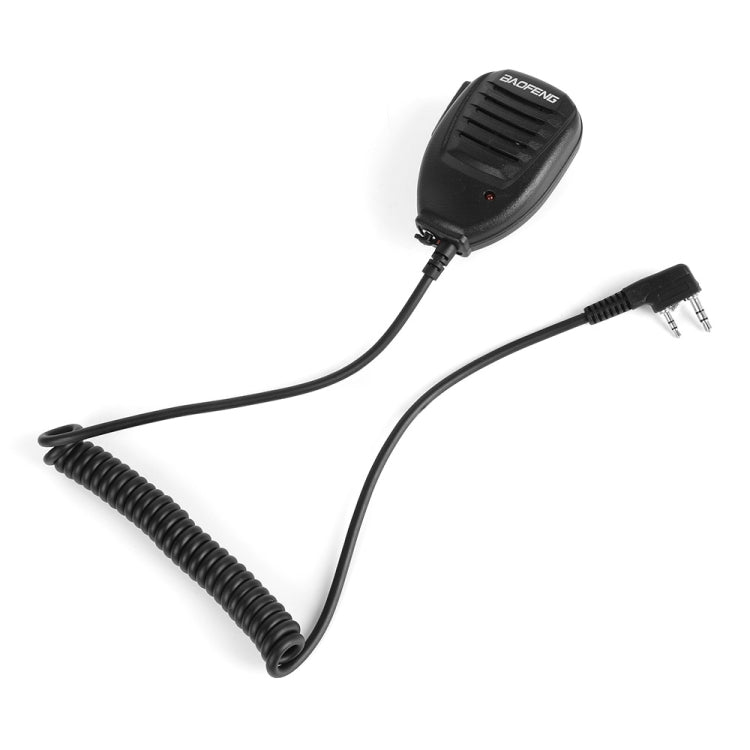 Baofeng Clip-on Lautsprechermikrofon für Walkie-Talkies, 3,5mm + 2,5mm Kopfhörer- + Mikrofonstecker, Mikrofon