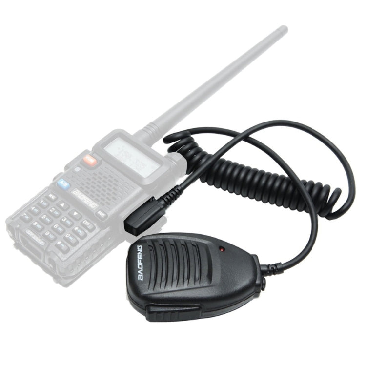 Baofeng Clip-on Lautsprechermikrofon für Walkie-Talkies, 3,5mm + 2,5mm Kopfhörer- + Mikrofonstecker, Mikrofon
