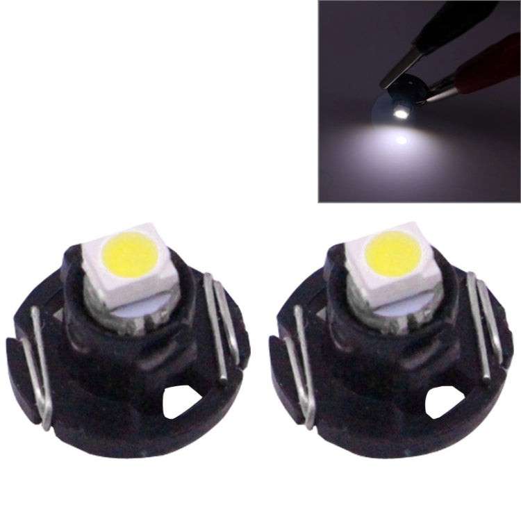 2 STK. T4.2 Weißlicht 0,1W 5LM 1 LED SMD 3528 LED Instrumentenleuchte Armaturenbrettlampe für Fahrzeuge, DC 12V, 0,1W T4.2