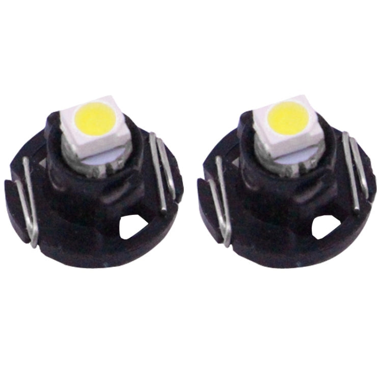 2 STK. T4.2 Weißlicht 0,1W 5LM 1 LED SMD 3528 LED Instrumentenleuchte Armaturenbrettlampe für Fahrzeuge, DC 12V, 0,1W T4.2