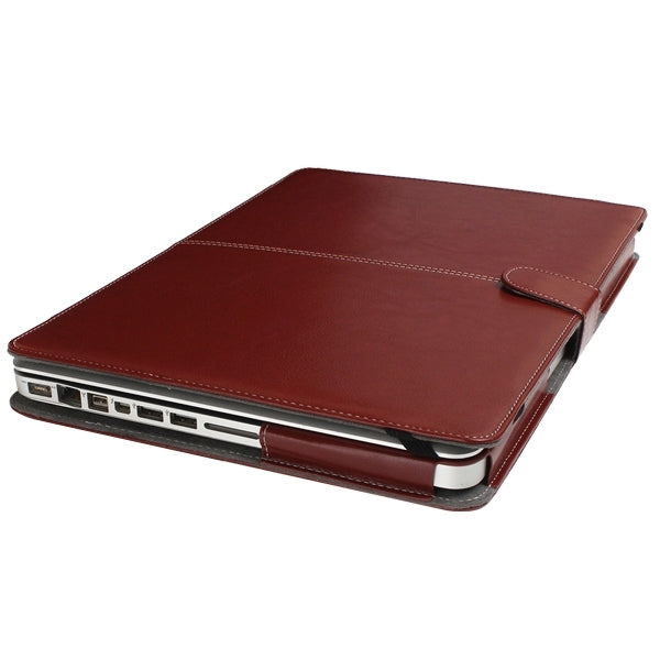 Notebook Leather Case with Snap Fastener for 15.4 inch MacBook Pro