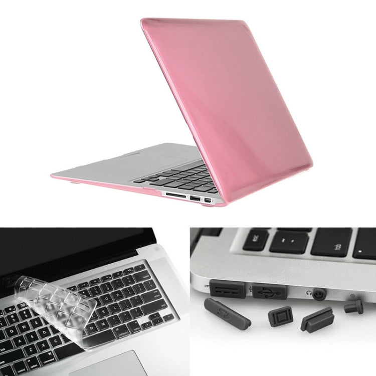 ENKAY für Macbook Air 11,6 Zoll (US-Version) / A1370 / A1465 Hat-Prince 3-in-1 Kristall-Hartschalen-Schutzhülle aus Kunststoff mit Tastaturschutz und Port-Staubschutzstöpsel