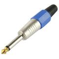 6.35mm Male Plug Microphone Patch Snake Cable TRS Connector Adapter, 6.35mm Male