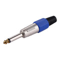 6.35mm Male Plug Microphone Patch Snake Cable TRS Connector Adapter, 6.35mm