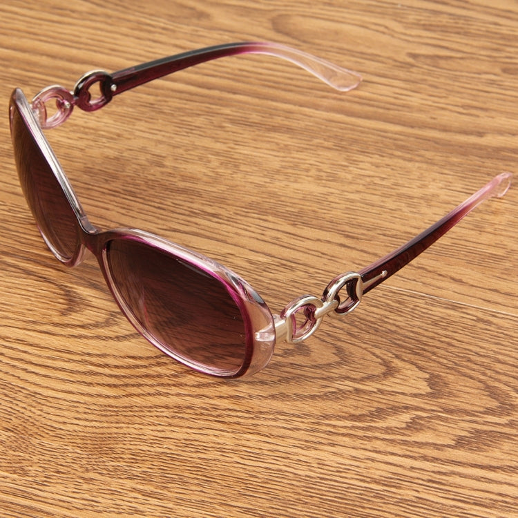Retro UV400 UV Protection PC Frame AC Lens Sunglasses(Purple)