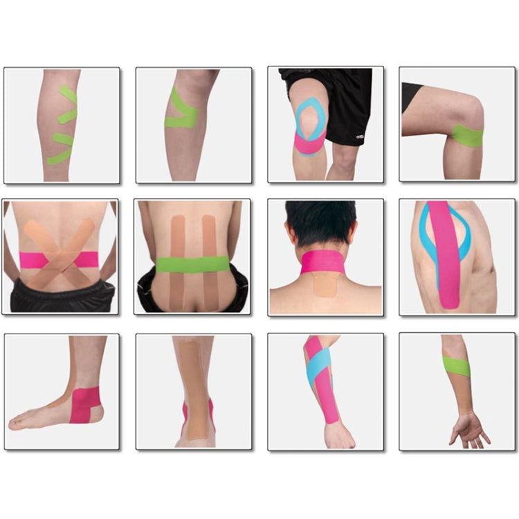 Waterproof Kinesiology Tape Sports Muscles Care Therapeutic Bandage, Size: 5m(L) x 2.5cm(W), Size: 5m x 2.5cm