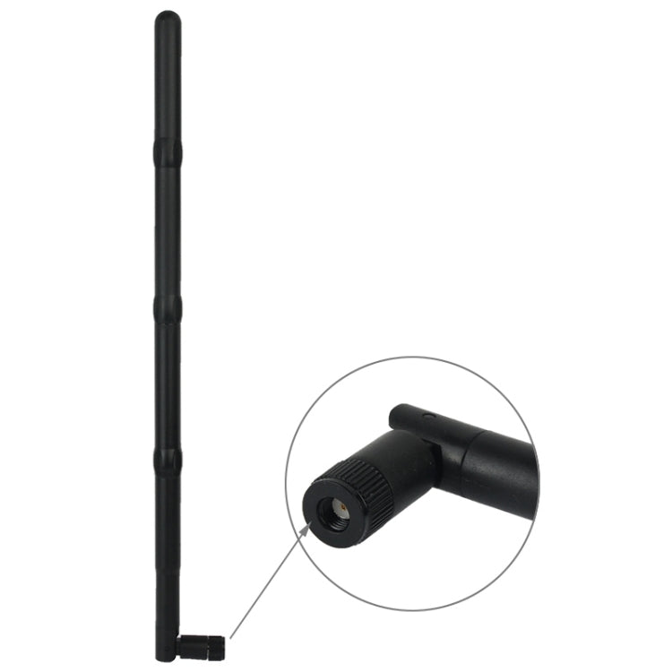 Drahtlose 15dBi RP-SMA-Stecker Netzwerkantenne (Softcover-Ausgabe) (Schwarz)