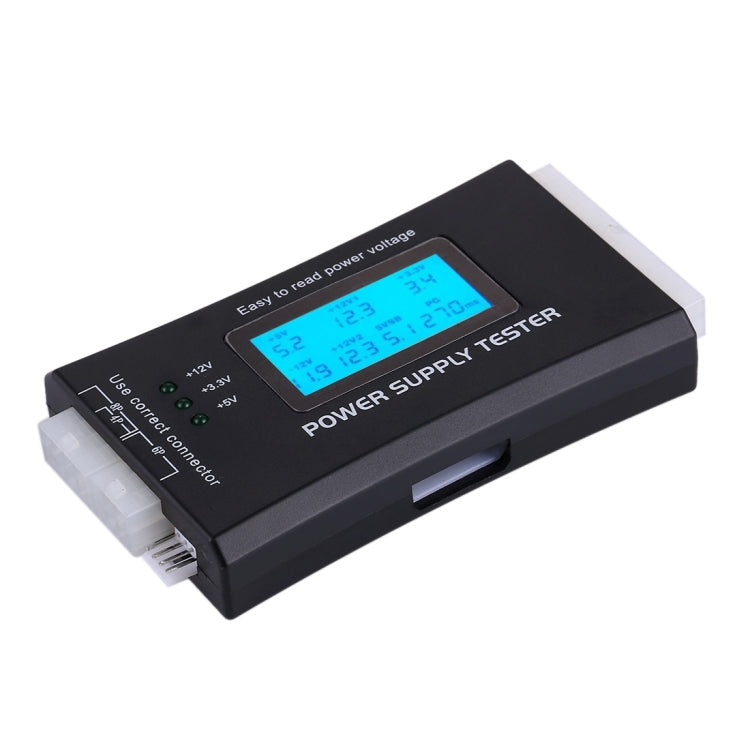 Digitales LCD-Display PC Computer 20/24 Pin Netzteil-Tester Leistungsmess-Diagnosetool, ATX-Anschluss mit LCD