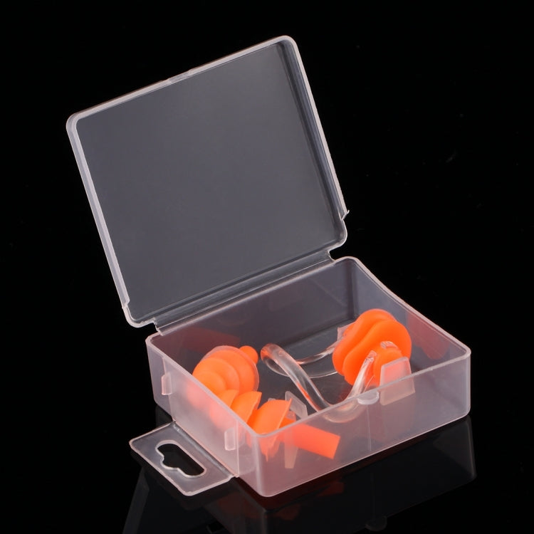 Soft Silicone Swimming Nose Clip and Ear Plug Set Earplug, Random Color Delivery, Ear Plug Set, Ear Plug Set(Blue)