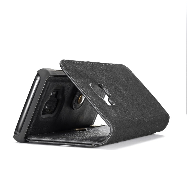 DG.MING for Galaxy S9 Crazy Horse Texture Horizontal Flip Detachable Magnetic Protective Case with Holder & Card Slots & Wallet, Galaxy S9