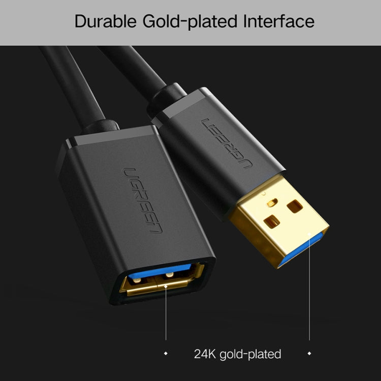 Ugreen 3m USB 3.0 Stecker auf Buchse Daten-Synchronisierungs-SuperSpeed-Verlängerungskabel, Länge: 3m