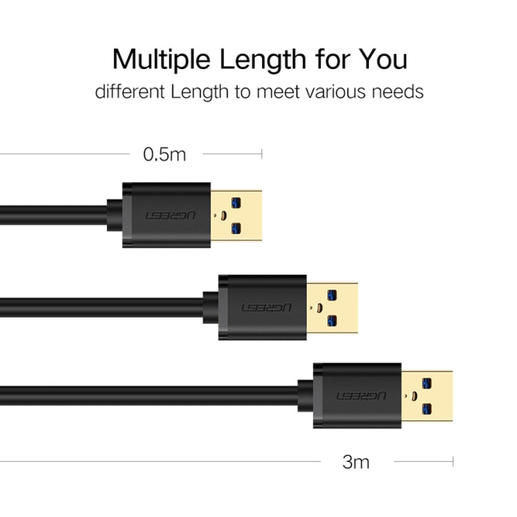 Ugreen 3m USB 3.0 Stecker auf Buchse Daten-Synchronisierungs-SuperSpeed-Verlängerungskabel, Länge: 3m