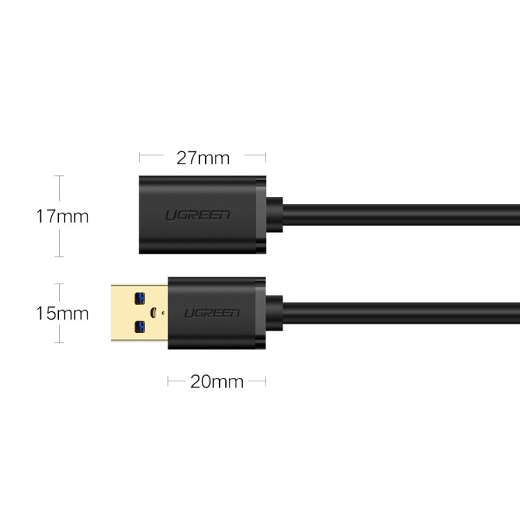 Ugreen 3m USB 3.0 Stecker auf Buchse Daten-Synchronisierungs-SuperSpeed-Verlängerungskabel, Länge: 3m