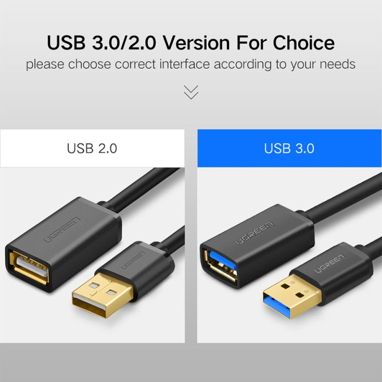 Ugreen 3m USB 3.0 Stecker auf Buchse Daten-Synchronisierungs-SuperSpeed-Verlängerungskabel, Länge: 3m
