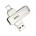 Netac U782C 128GB USB-C / Typ-C + USB 3.0 360-Grad-Drehung Zinklegierung Flash-Laufwerk OTG U-Disk, 128GB