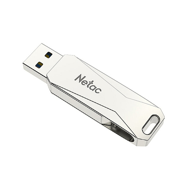 Netac U782C 128GB USB-C / Typ-C + USB 3.0 360-Grad-Drehung Zinklegierung Flash-Laufwerk OTG U-Disk, 128GB