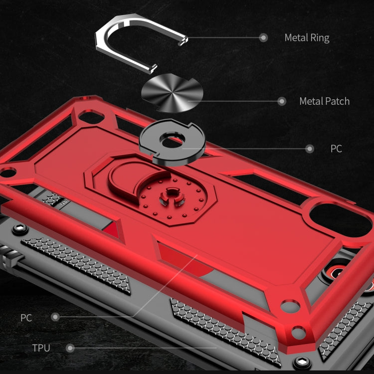 Armor Shockproof TPU + PC Protective Case for Galaxy A10, with 360 Degree Rotation Holder, For Galaxy A10