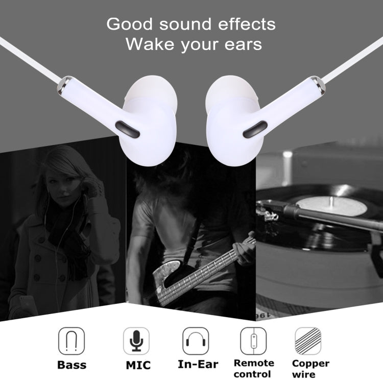 3.5mm Plug In-ear Wired Earphone with Mic, Cable Length: about 1.2m, 3.5mm