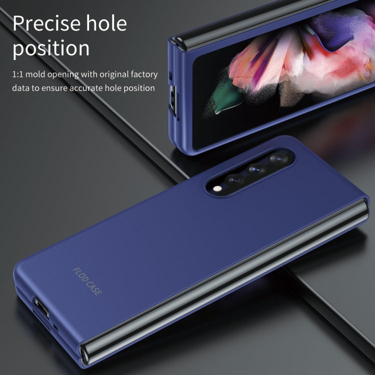 For Samsung Galaxy Z Fold3 5G Skin Feel Frosted Electroplating Foldable PC Protective Case, For Samsung Galaxy Z Fold3 5G