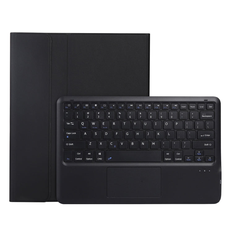 A970-A Splittable Bluetooth Keyboard Leather Tablet Case for Samsung Galaxy Tab S8+ / S7 FE T730 / S7+ T970 / T975, with Touchpad & Holder