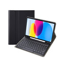 Für iPad 11 2025 / 10. Generation 10.9 2022 YA10B Bluetooth-Tastatur-Leder-Tablet-Hülle mit Lammfelltextur und Stiftschlitz, YA10B