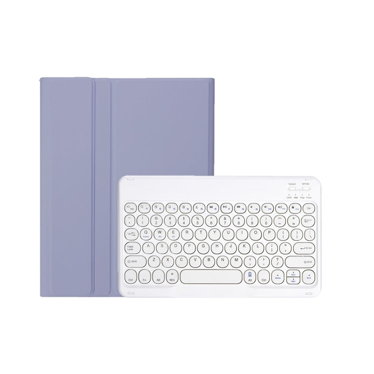 For iPad 11 2025 / 10th Gen 10.9 2022 YA10B Lambskin Texture Bluetooth Keyboard Leather Tablet Case with Pen Slot, YA10B