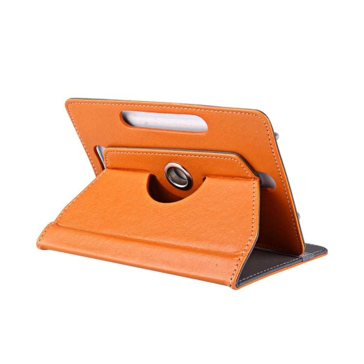 7 inch Tablets Leather Case Crazy Horse Texture 360 Degrees Rotation Protective Case Shell with Holder for Galaxy Tab A 7.0 (2016) / T280 & Tab 4 7.0 / T230 & Tab Q T2558, Colorfly G708, Asus ZenPad 7.0 Z370CG, Huawei MediaPad T1 7.0 / T1-701u