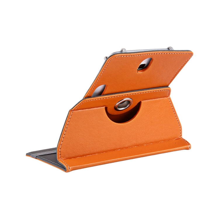 7 inch Tablets Leather Case Crazy Horse Texture 360 Degrees Rotation Protective Case Shell with Holder for Galaxy Tab A 7.0 (2016) / T280 & Tab 4 7.0 / T230 & Tab Q T2558, Colorfly G708, Asus ZenPad 7.0 Z370CG, Huawei MediaPad T1 7.0 / T1-701u