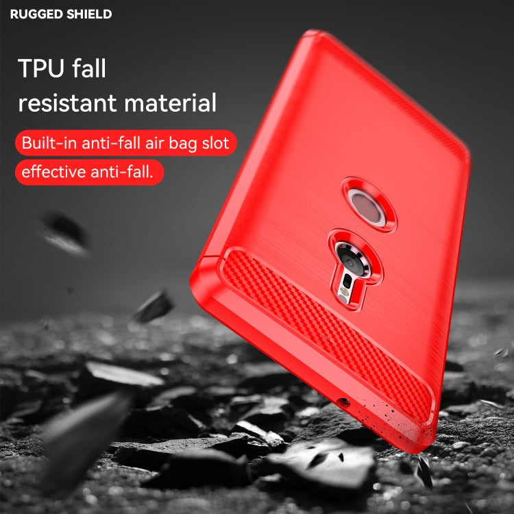 Brushed Texture Carbon Fiber Shockproof TPU Case for Sony Xperia XZ3, For Sony Xperia XZ3, Sony Xperia XZ3