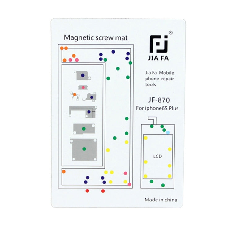 JIAFA Magnetische Schraubenmatte für iPhone 6s Plus , Für 6sP