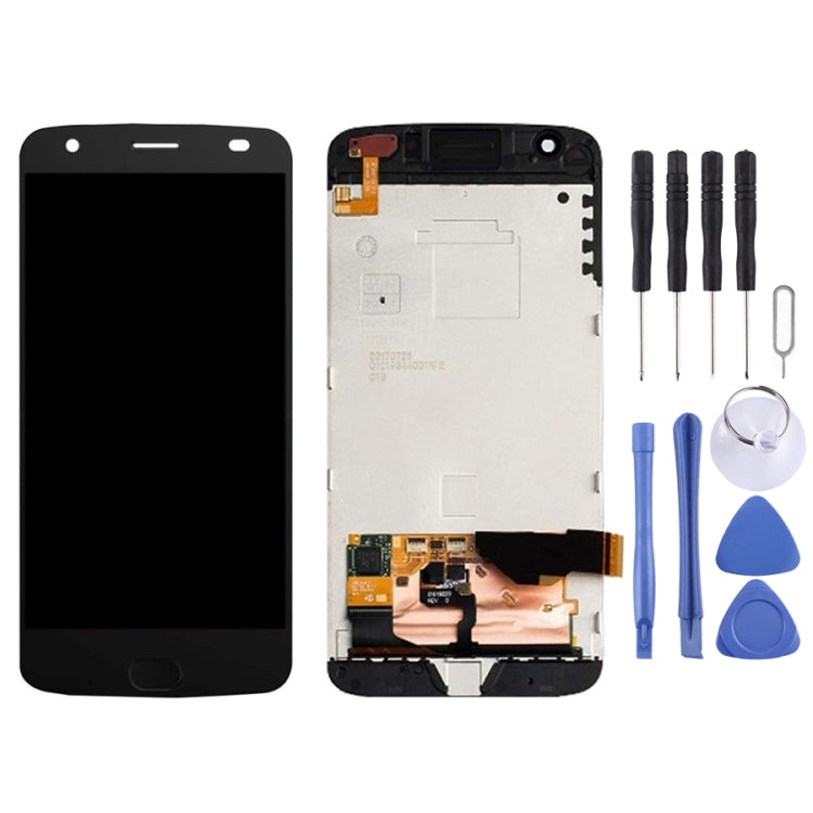 LCD Screen and Digitizer Full Assembly with Frame for Motorola Moto Z2 Force XT1789, For Moto Z2 Force