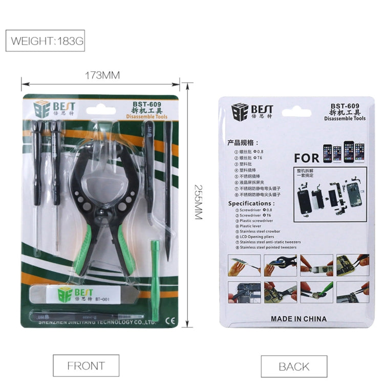 8 in 1 BEST BST-609 Cell Phone Repair Tool Kit Opening Tools