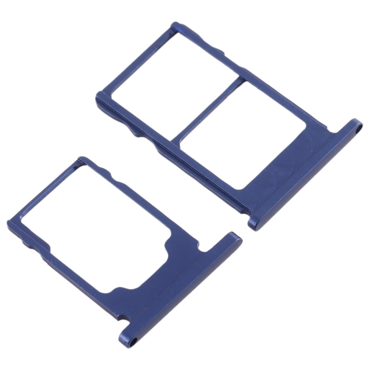 SIM Card Tray + SIM Card Tray + Micro SD Card Tray for Nokia 5.1 TA-1075, For Nokia 5.1