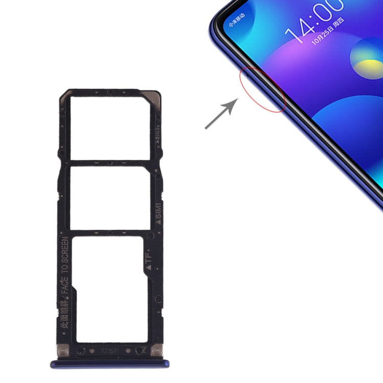 SIM Card Tray + SIM Card Tray + Micro SD Card Tray for Xiaomi Mi Play