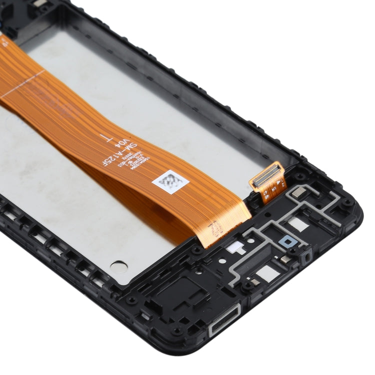 Original LCD-Bildschirm für Samsung Galaxy A12 4G SM-A125F Digitizer Komplett-Einheit mit Rahmen