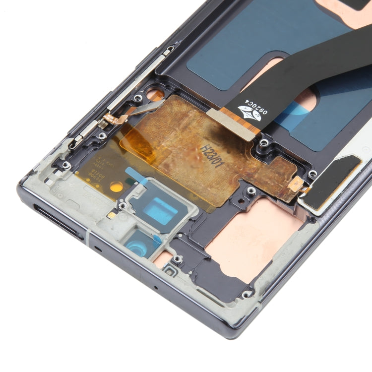 TFT-LCD-Bildschirm für Samsung Galaxy Note10 Digitizer Komplett-Einheit mit Rahmen/Handschrifterkennung, unterstützt keine Fingerabdruckerkennung
