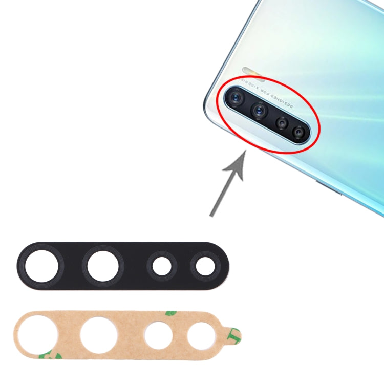 For OPPO F15 CPH2001 10pcs Back Camera Lens, For OPPO F15