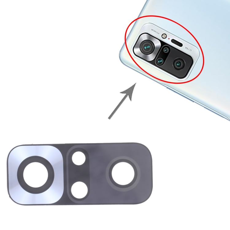 10 Stk. Rückkamera-Objektiv für Xiaomi Redmi Note 10 Pro (Indien) / Redmi Note 10 Pro Max / Redmi Note 10 Pro M2101K6G M2101K6R M2101K6P M2101K6I