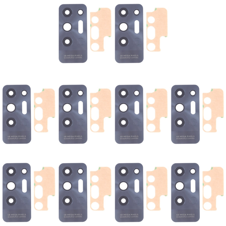 For Tecno Pova 2 LE7 10pcs Back Camera Lens, For Tecno Pova 2