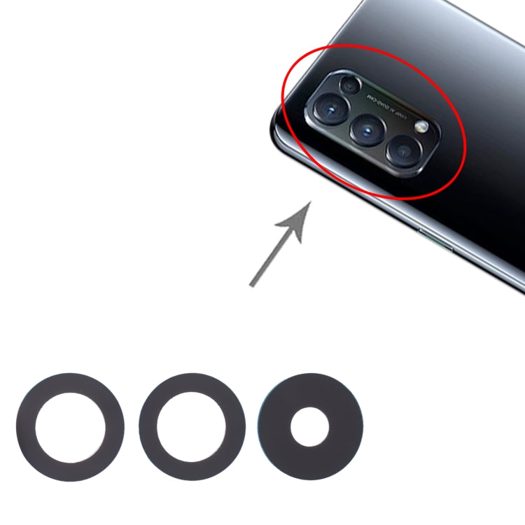 For OPPO Reno5 4G / Reno5 5G / Reno5 5K 10pcs Back Camera Lens, For OPPO Reno5 4G / Reno5 5G / Reno5 5K
