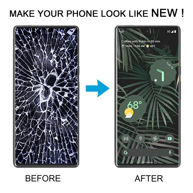 OLED Material LCD Screen for Google Pixel 6 Pro G8VOU Digitizer Full Assembly With Frame, Google Pixel 6 Pro