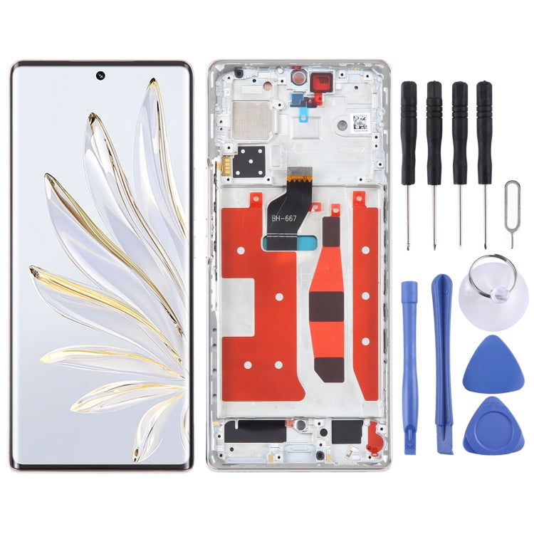 Original LCD Screen For Honor 70 Digitizer Full Assembly with Frame, For Honor 70  (Original)