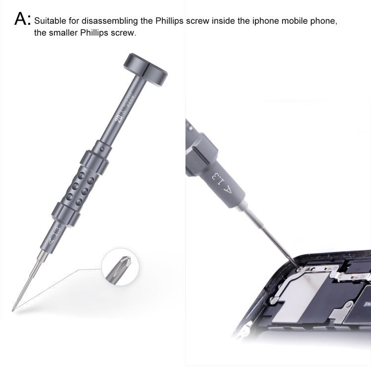 QIANLI 5 in 1 Multi-purpose 2D Grenade Magnetic Screwdriver Set, 2D