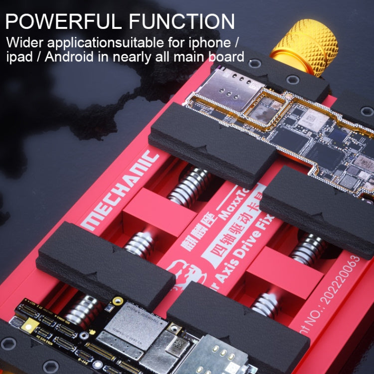 Mechanic MaxxTor Four-Axis Drive Fixture Motherboard Repair, Mechanic MaxxTor