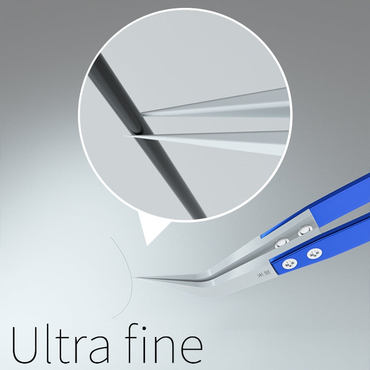 Mijing Antistatic Precision Diamagnetism Tweezers(Straight), Curved, Straight