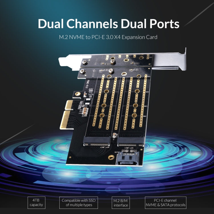 ORICO PDM2 M.2 NVME auf PCI-E 3.0 X4 Erweiterungskarte